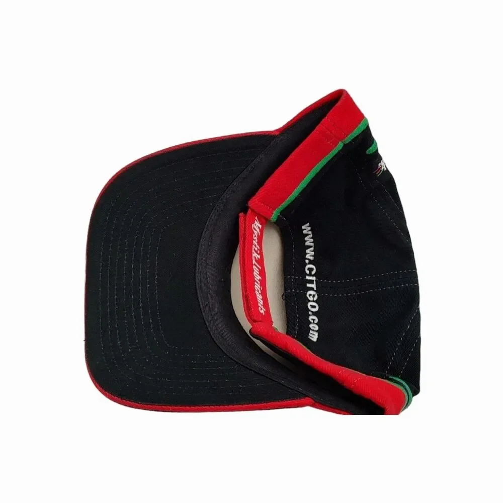 Mystik Lubricants Citgo Oil Adjustable Golf Hat Ball Cap Green Purple Color Pop